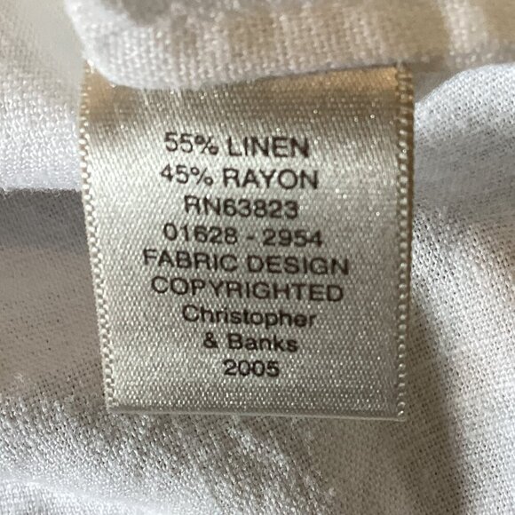 Beachy 3-Piece Set: Crop Ruffle Pant Linen Button-Up Top Sz S Seagrass Hat 329A - Picture 13 of 16